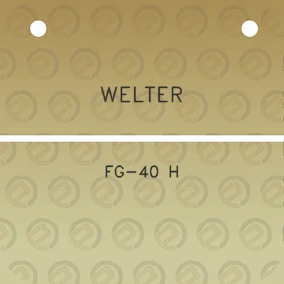 welter-fg-40-h