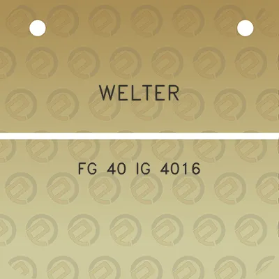 welter-fg-40-ig-4016