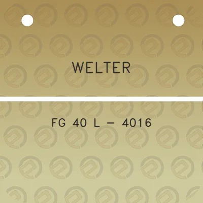 welter-fg-40-l-4016