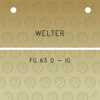 welter-fg-63-d-ig