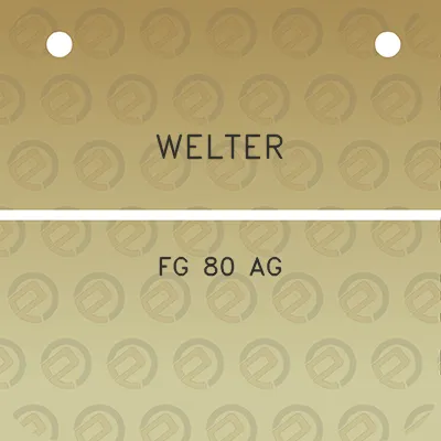 welter-fg-80-ag