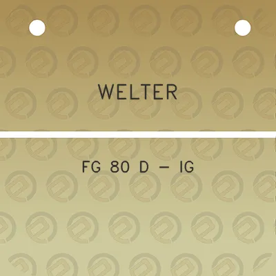 welter-fg-80-d-ig