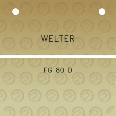 welter-fg-80-d