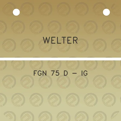 welter-fgn-75-d-ig