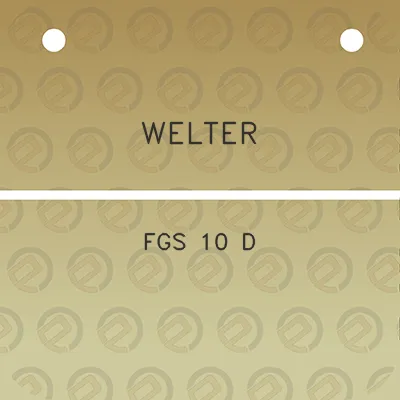 welter-fgs-10-d