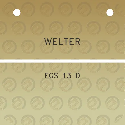 welter-fgs-13-d