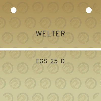 welter-fgs-25-d