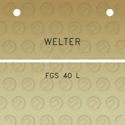 welter-fgs-40-l