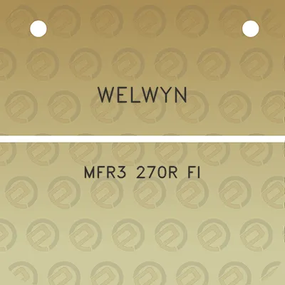 welwyn-mfr3-270r-fi