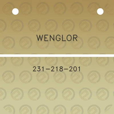 wenglor-231-218-201