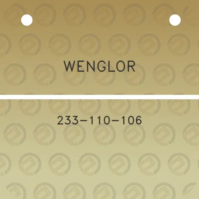 wenglor-233-110-106