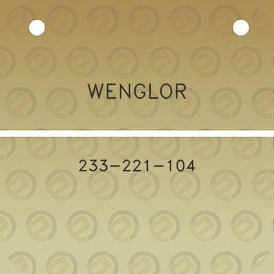 wenglor-233-221-104