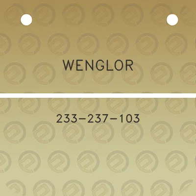 wenglor-233-237-103