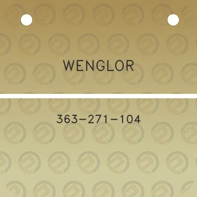 wenglor-363-271-104