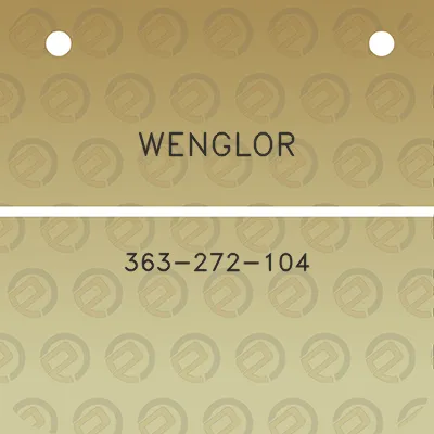 wenglor-363-272-104