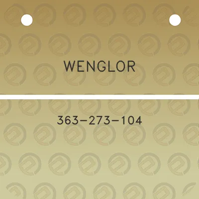 wenglor-363-273-104