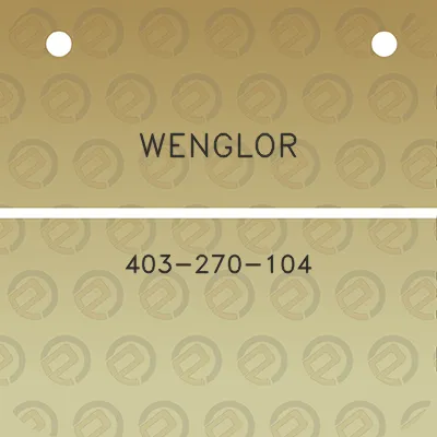 wenglor-403-270-104