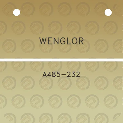 wenglor-a485-232