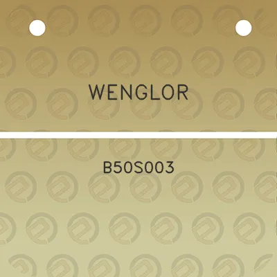 wenglor-b50s003