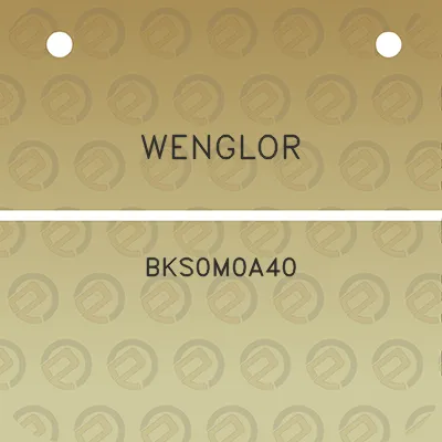 wenglor-bks0m0a40