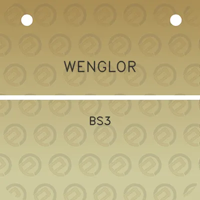 wenglor-bs3