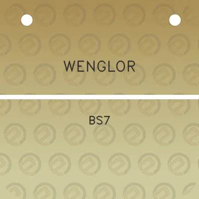 wenglor-bs7