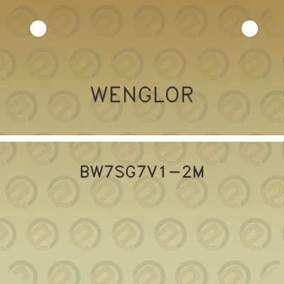 wenglor-bw7sg7v1-2m