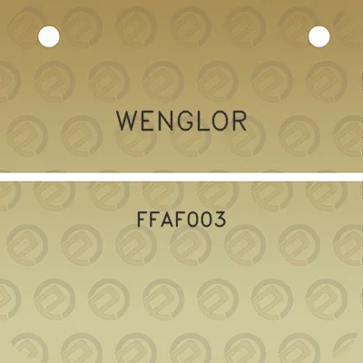 wenglor-ffaf003