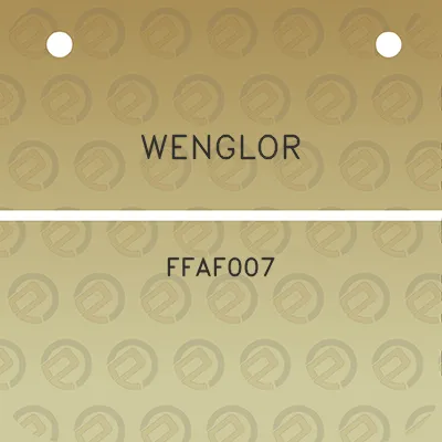 wenglor-ffaf007