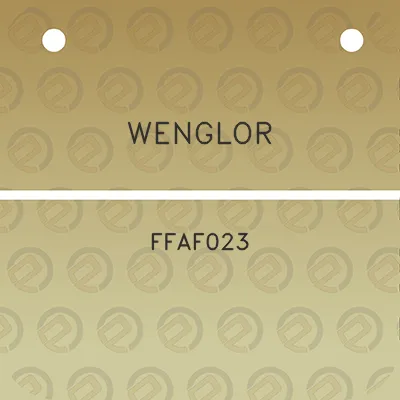 wenglor-ffaf023