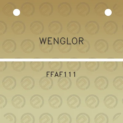 wenglor-ffaf111