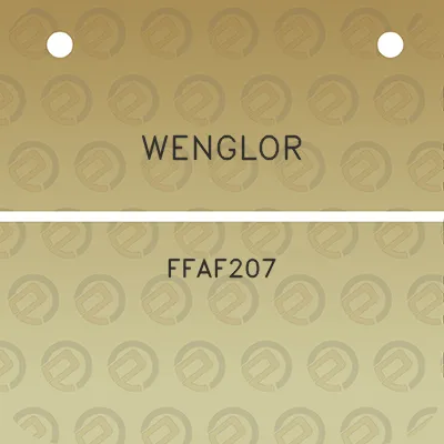 wenglor-ffaf207