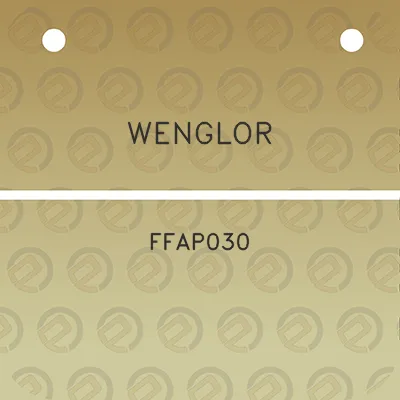 wenglor-ffap030