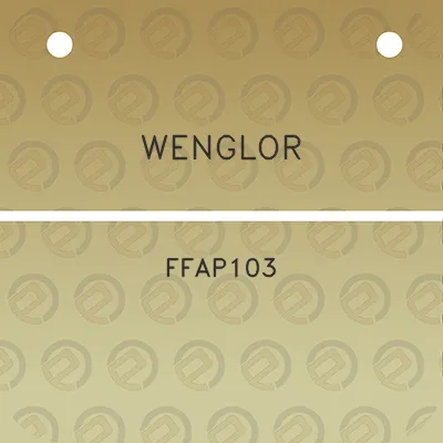 wenglor-ffap103