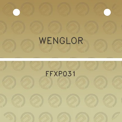 wenglor-ffxp031