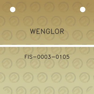 wenglor-fis-0003-0105