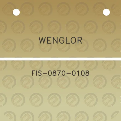 wenglor-fis-0870-0108