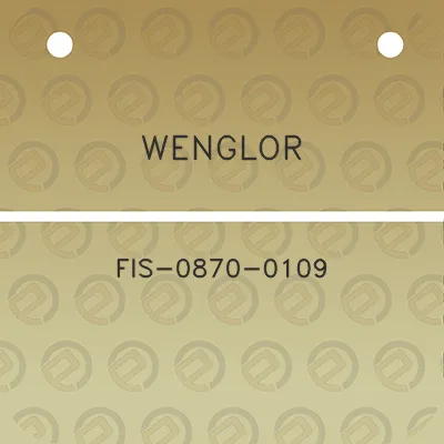 wenglor-fis-0870-0109