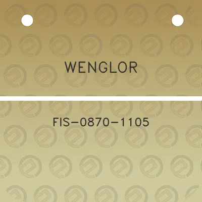 wenglor-fis-0870-1105