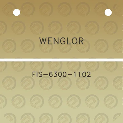 wenglor-fis-6300-1102