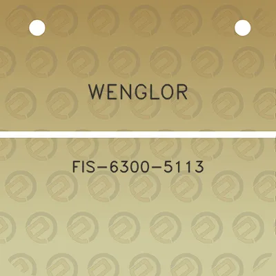 wenglor-fis-6300-5113