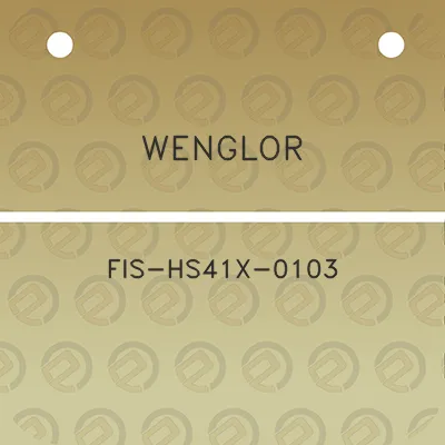 wenglor-fis-hs41x-0103