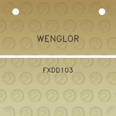 wenglor-fxdd103