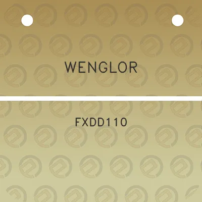 wenglor-fxdd110