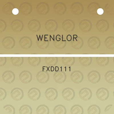 wenglor-fxdd111