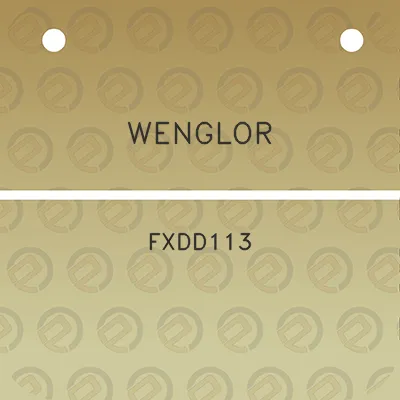 wenglor-fxdd113