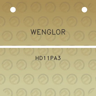 wenglor-hd11pa3