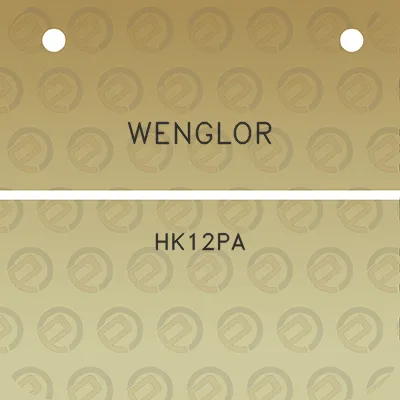 wenglor-hk12pa