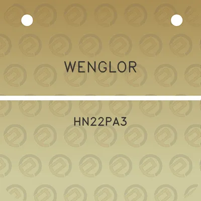 wenglor-hn22pa3