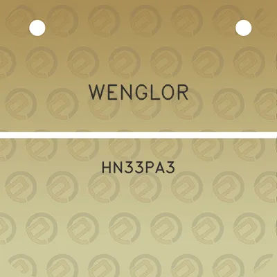 wenglor-hn33pa3